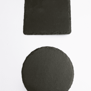 Laser engraved slate coasters